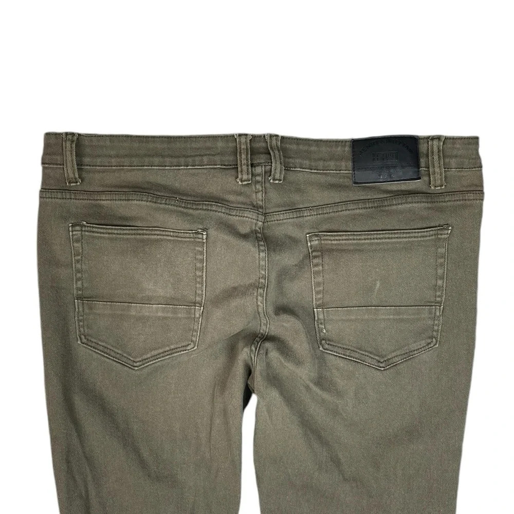 Mj3 Mens Henry & William New York Distressed Moto Denim Jeans 42x32 View 4